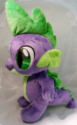 Size: 454x730 | Tagged: safe, artist:theshadowkitty, derpibooru import, spike, irl, photo, plushie, spike plushie, toy