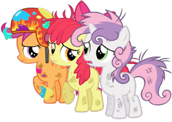 Size: 5000x3545 | Tagged: dead source, safe, artist:luks6882, derpibooru import, apple bloom, scootaloo, sweetie belle, absurd resolution, cutie mark crusaders, simple background, transparent background, vector