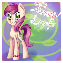 Size: 965x965 | Tagged: safe, artist:kas-the-cat, derpibooru import, roseluck, bracelet, solo