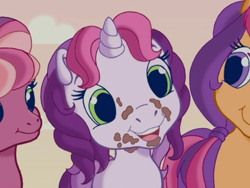 Size: 640x480 | Tagged: safe, derpibooru import, screencap, cheerilee (g3), scootaloo (g3), sweetie belle (g3), pony, unicorn, g3.5, out of context