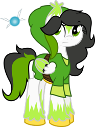 Size: 771x1036 | Tagged: safe, artist:blueblitzie, derpibooru import, oc, pegasus, pony, crossover, navi, the legend of zelda, tunic