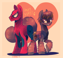 Size: 900x825 | Tagged: safe, artist:kunaike, derpibooru import, squirrel, crossover, marvel, parody, ponified, spider-man, squirrel girl