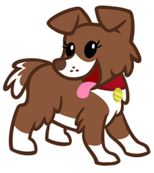 Size: 330x370 | Tagged: safe, artist:sketchyjackie, derpibooru import, winona, dog, cute, puppy, simple background, transparent background, winonabetes, younger