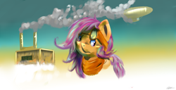 Size: 1000x511 | Tagged: safe, artist:timeforsp, derpibooru import, scootaloo, solo, steampunk