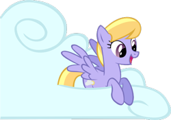 Size: 570x398 | Tagged: safe, artist:vector-brony, derpibooru import, cloud kicker, pegasus, pony, cloud, cutie mark, female, hooves, mare, on a cloud, open mouth, simple background, sitting on cloud, solo, spread wings, transparent background, wings