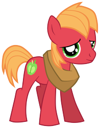 Size: 3783x4816 | Tagged: safe, artist:jennieoo, derpibooru import, big macintosh, earth pony, pony, colt, male, simple background, stallion, transparent background, vector, young