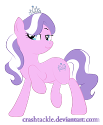 Size: 1626x1972 | Tagged: safe, artist:crashtackle, derpibooru import, diamond tiara, earth pony, pony, female, filly, jewelry, pink coat, teenager, tiara, two toned mane