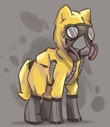 Size: 481x555 | Tagged: artist needed, source needed, safe, derpibooru import, oc, oc only, pony, hazmat suit, solo