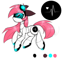 Size: 618x581 | Tagged: safe, artist:the--cloudsmasher, derpibooru import, oc, oc only, oc:heartbit, robot, solo