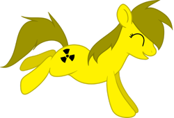 Size: 1084x737 | Tagged: safe, derpibooru import, oc, oc only, oc:radia, ionizing radiation warning symbol, radioactive