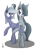 Size: 1385x1911 | Tagged: safe, artist:ardas91, derpibooru import, limestone pie, marble pie, duality, filly, pie sisters, time paradox