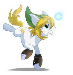 Size: 2731x2797 | Tagged: safe, artist:wicklesmack, derpibooru import, crossover, link, navi, nintendo, ponified, the legend of zelda