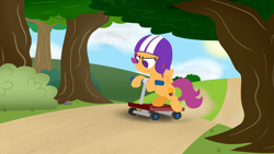 Size: 3840x2160 | Tagged: safe, artist:dtcx97, derpibooru import, scootaloo, post-crusade, scooter