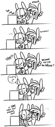 Size: 442x1017 | Tagged: safe, artist:asksugarmalt, derpibooru import, oc, oc only, oc:cherry rum, oc:sugar malt, donkey, ask sugar malt, computer, innuendo, monochrome, tumblr