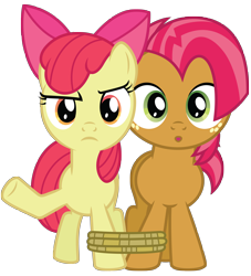 Size: 5000x5500 | Tagged: safe, artist:midnight--blitz, derpibooru import, apple bloom, babs seed, absurd resolution, seriously, simple background, transparent background, vector