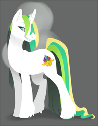 Size: 697x900 | Tagged: safe, artist:kiikiiden, derpibooru import, oc, oc only, pony, unicorn, glass glow, unshorn fetlocks