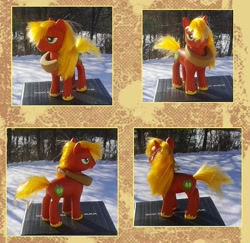 Size: 800x776 | Tagged: safe, artist:kaizerin, derpibooru import, big macintosh, earth pony, pony, brushable, custom, irl, male, photo, solo, stallion, toy