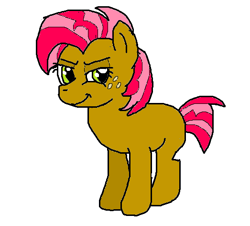 Size: 523x472 | Tagged: safe, artist:sylis1232, derpibooru import, babs seed, earth pony, pony, female, filly, simple background, solo