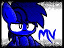 Size: 128x96 | Tagged: dead source, safe, artist:pikachufanz, derpibooru import, oc, oc only, oc:wooden toaster, pegasus, pony, animated, edgy as fuck, flipnote studio, frame by frame, nightmare night, picture for breezies, singing, song reference, text