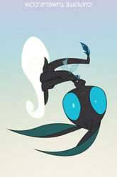 Size: 726x1101 | Tagged: dead source, safe, artist:tarajenkins, derpibooru import, oc, oc only, oc:paradox, changeling, hybrid, cupidite, cute, interspecies offspring, offspring, parent:discord, parent:queen chrysalis, parents:discolis