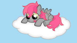 Size: 1024x576 | Tagged: safe, artist:symbianl, derpibooru import, oc, oc only, oc:candy cloud, pegasus, pony, filly