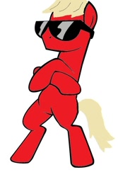 Size: 640x957 | Tagged: safe, artist:2olluxlover, derpibooru import, dave strider, homestuck, ponified, sunglasses