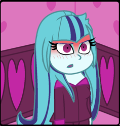 Size: 758x798 | Tagged: safe, artist:fannydianny, sonata dusk, equestria girls, alternate hairstyle, loose hair, solo