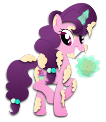 Size: 4625x5355 | Tagged: safe, artist:rainbownspeedash, sugar belle, the cutie map, absurd resolution, aura, levitation, magic, muffin, solo