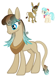 Size: 900x1231 | Tagged: safe, artist:stormcloudmlp, coco pommel, matilda, oc, oc only, oc:mulette, cotilda, crack shipping, magical lesbian spawn, offspring, parent:coco pommel, parent:matilda, parents:cotilda, solo