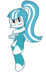 Size: 549x870 | Tagged: safe, sonata dusk, alternate hairstyle, crossover, jenny wakeman, my life as a teenage robot, simple background, transparent background