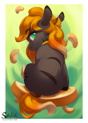 Size: 1000x1400 | Tagged: safe, artist:silentwulv, derpibooru import, oc, earth pony, pony, female, mare, solo, tangerine