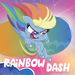 Size: 890x890 | Tagged: safe, derpibooru import, rainbow dash, pegasus, pony, my little pony: pony life, blue coat, female, mare, multicolored mane