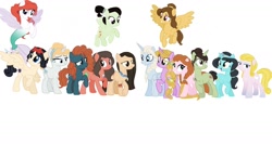 Size: 1280x681 | Tagged: safe, artist:potterheadzz, derpibooru import, earth pony, pegasus, pony, seapony (g4), unicorn, alicorns, anna, ariel, aurora, belle, cinderella, disney princess, disney princesses, elsa, frozen (movie), jasmine, merida, moana, mulan, pocahontas, ponified, rapunzel, seaponified, snow white, species swap, tiana