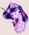 Size: 838x988 | Tagged: safe, artist:thatonegib, derpibooru import, twilight sparkle, pony, bust, cheek fluff, chest fluff, chin fluff, cute, ear fluff, female, fluffy, head tilt, mare, pink background, portrait, question mark, simple background, solo, twiabetes