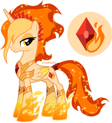 Size: 1920x2106 | Tagged: safe, artist:limedazzle, derpibooru import, oc, oc:ruby flame, alicorn, pony, female, mare, simple background, solo, transparent background