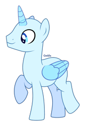 Size: 2160x3048 | Tagged: safe, artist:lazuli, derpibooru import, oc, oc only, alicorn, pony, (male) base, alicorn oc, bald, base, horn, male, raised hoof, simple background, solo, stallion, transparent background, wings