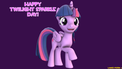 Size: 1920x1080 | Tagged: safe, artist:lance-pizon, derpibooru import, twilight sparkle, twilight sparkle (alicorn), alicorn, 3d, female, sfm pony, solo, source filmmaker, twilight sparkle day