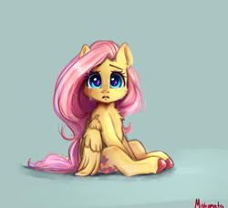 Size: 2660x2431 | Tagged: safe, artist:miokomata, derpibooru import, fluttershy, pegasus, pony, big eyes, chest fluff, colored hooves, crying, cute, female, freckles, freckleshy, looking at you, mare, shyabetes, solo, teary eyes