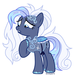 Size: 1900x1900 | Tagged: safe, alternate version, artist:shineyaris, derpibooru import, oc, oc only, oc:crystal ballad, earth pony, clothes, earth pony oc, female, mare, simple background, solo, white background