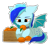 Size: 1905x1801 | Tagged: safe, artist:keupoz, derpibooru import, oc, oc only, oc:hoers, bat pony, pony, bat pony oc, bat wings, box, collar, commission, food, fruit, munching, orange, outline, simple background, transparent background, wings