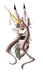 Size: 1672x2813 | Tagged: safe, artist:sadatrix, derpibooru import, oc, oc:ix chel, pony, unicorn, bust, colored horn, female, horn, mare, portrait, simple background, solo, transparent background