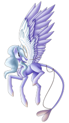 Size: 1515x2674 | Tagged: safe, artist:sadatrix, derpibooru import, oc, oc:khaleesi, pegasus, pony, colored wings, female, mare, simple background, solo, transparent background, two toned wings, wings