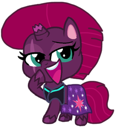 Size: 966x1055 | Tagged: safe, artist:徐詩珮, derpibooru import, fizzlepop berrytwist, tempest shadow, pony, unicorn, series:sprglitemplight diary, series:sprglitemplight life jacket days, series:springshadowdrops diary, series:springshadowdrops life jacket days, my little pony: pony life, broken horn, clothes, horn, simple background, transparent background