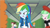 Size: 720x400 | Tagged: safe, derpibooru import, screencap, golden hazel, rainbow dash, rose heart, scribble dee, watermelody, wiz kid, human, better together, equestria girls, run to break free, backpack, blurry, cute, dashabetes, geode of super speed, magical geodes, sad, sadorable, slow motion, wristband