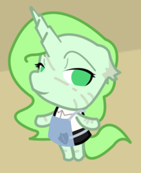 Size: 340x414 | Tagged: safe, artist:askmerriweatherauthor, derpibooru import, oc, oc:merriweather, anthro, pony, unicorn, animal crossing, ask merriweather, chibi, female, mare, solo