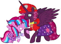 Size: 1381x991 | Tagged: safe, artist:徐詩珮, derpibooru import, fizzlepop berrytwist, tempest shadow, oc, oc:bubble sparkle, alicorn, series:sprglitemplight diary, series:sprglitemplight life jacket days, series:springshadowdrops diary, series:springshadowdrops life jacket days, alicornified, alternate universe, base used, bubbleverse, clothes, female, magical lesbian spawn, magical threesome spawn, marshall (paw patrol), mother and child, mother and daughter, multiple parents, next generation, offspring, older, older tempest shadow, parent and child, parent:glitter drops, parent:spring rain, parent:tempest shadow, parent:twilight sparkle, parents:glittershadow, parents:sprglitemplight, parents:springdrops, parents:springshadow, parents:springshadowdrops, paw patrol, race swap, simple background, teenager, tempesticorn, transparent background