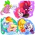 Size: 2048x2048 | Tagged: safe, artist:wutanimations, derpibooru import, applejack, fizzlepop berrytwist, fluttershy, pinkie pie, rainbow dash, rarity, spike, tempest shadow, dragon, earth pony, pegasus, pony, unicorn, blushing, bowtie, bust, clothes, cute, dialogue, ear fluff, female, flutterdash, grin, heart, high res, hug, lesbian, looking at each other, magic, mare, rarijack, shipping, simple background, sitting, smiling, speech bubble, tempestpie, upset, white background, winghug