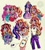 Size: 3081x3422 | Tagged: safe, artist:valeriamagicart, derpibooru import, pinkie pie, sci-twi, sunset shimmer, twilight sparkle, equestria girls, crown, female, human coloration, jewelry, lesbian, regalia, scitwishimmer, shipping, sunsetpie, sunsetsparkle, traditional art