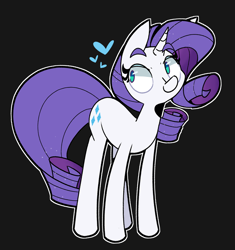 Size: 2500x2656 | Tagged: safe, artist:kindakismet, derpibooru import, rarity, pony, unicorn, black background, female, mare, simple background, solo