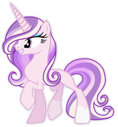 Size: 894x965 | Tagged: safe, artist:twinklecometyt, derpibooru import, oc, pony, unicorn, female, magical lesbian spawn, mare, offspring, parent:fleur-de-lis, parent:princess cadance, parents:fleurdance, simple background, solo, transparent background